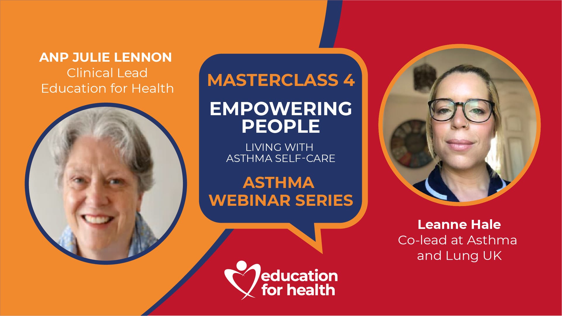 Julie Lennon Talks To Leanne Hale for the EFH Asthma Webinar Series Webinar 4